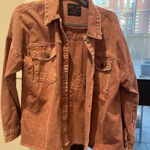 Nude pink jean jacket